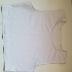 White Sleeveless Tank Top